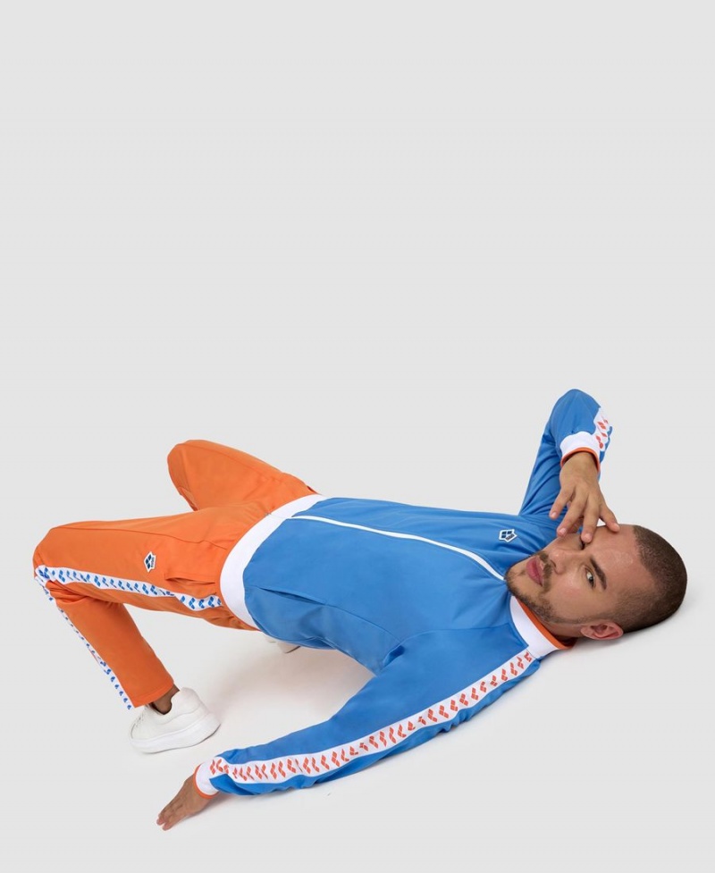 Arena Relax IV Team Full-Zip Jacka Blå Vita Orange | TML05G-359