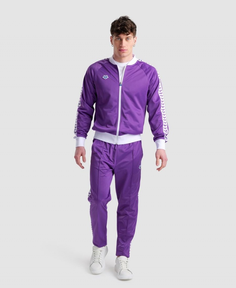 Arena Relax IV Team Full-Zip Jacka Lila Vita | ANM82H-011