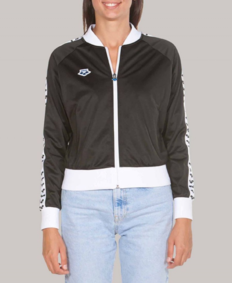 Arena Relax IV Team Full-Zip Jacka Svarta Vita | POT71L-122