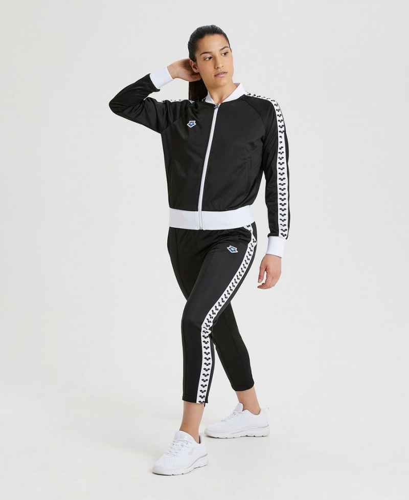 Arena Relax IV Team Full-Zip Jacka Svarta Vita | CLK42U-929