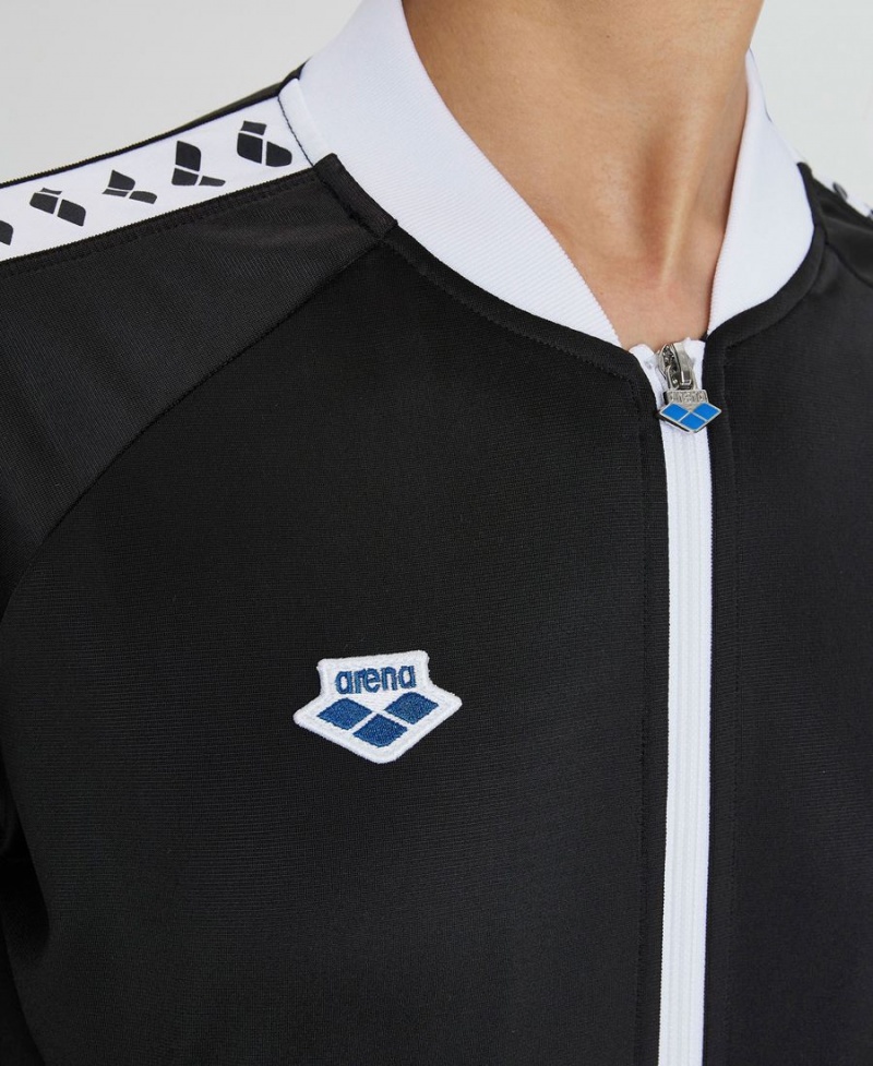 Arena Relax IV Team Full-Zip Jacka Svarta Vita | CLK42U-929