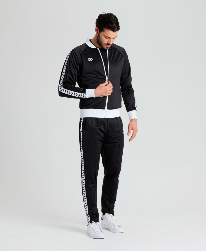 Arena Relax IV Team Full-Zip Jacka Svarta Vita | SDM92B-205