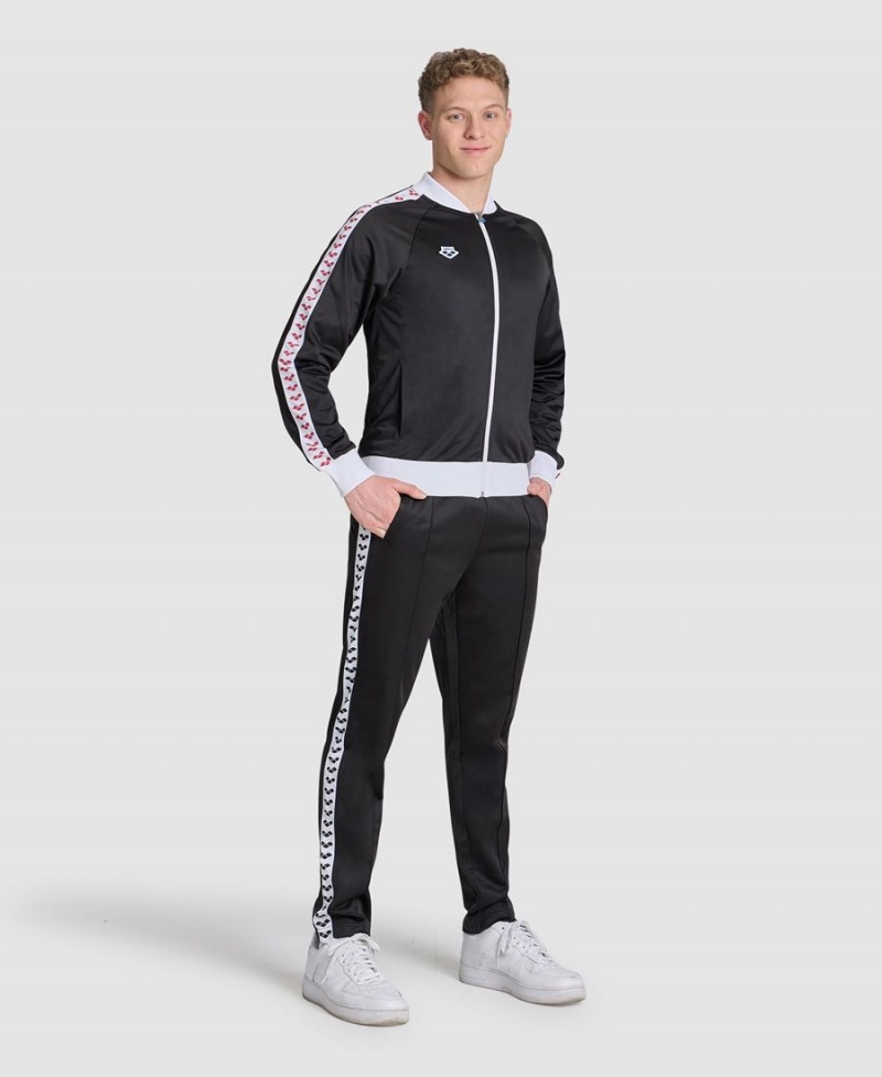 Arena Relax IV Team Full-Zip Jacka Svarta Vita Röda | FIN20J-714