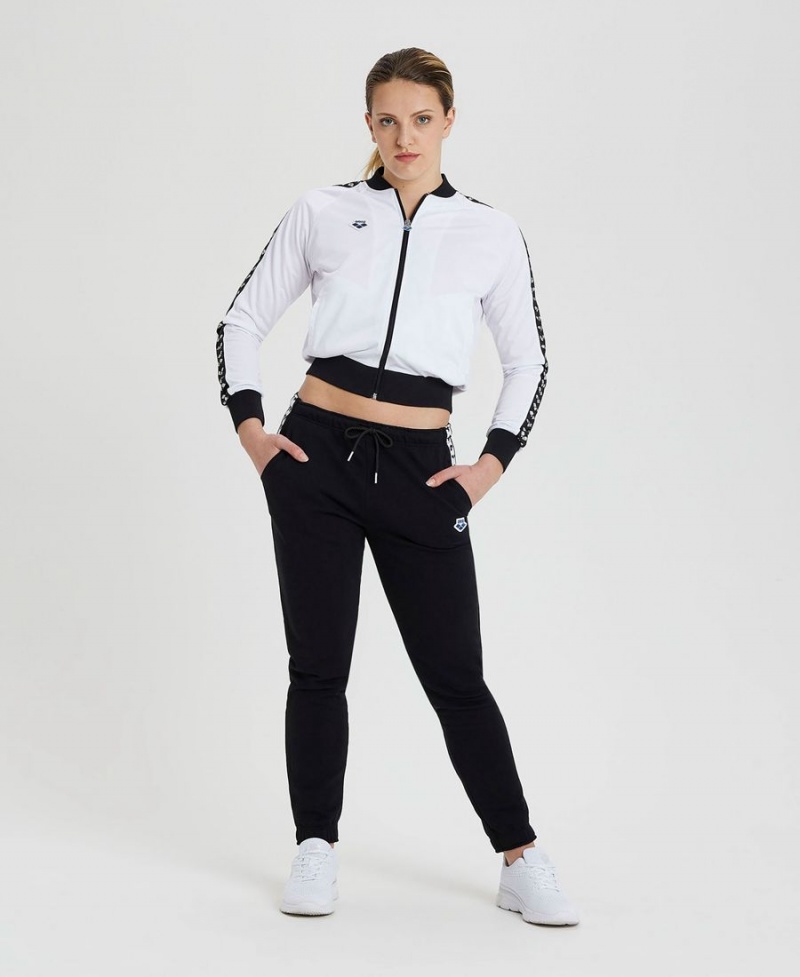 Arena Relax IV Team Full-Zip Jacka Vita Svarta | DGF98E-458