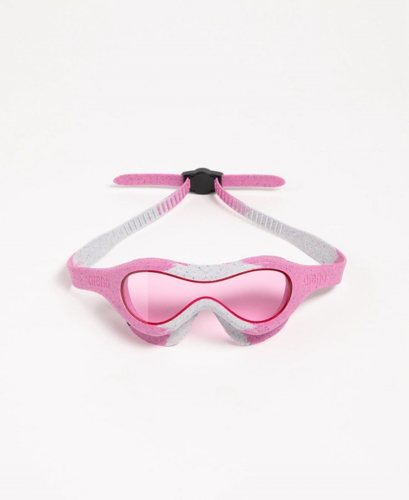 Arena Spider Kids Mask Simglasögon Rosa Grå | SSO93U-747