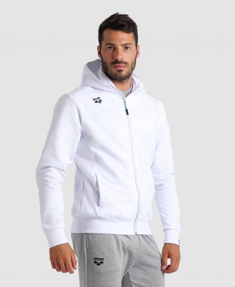 Arena Team Hooded Panel Jacka Vita | DZU20W-755