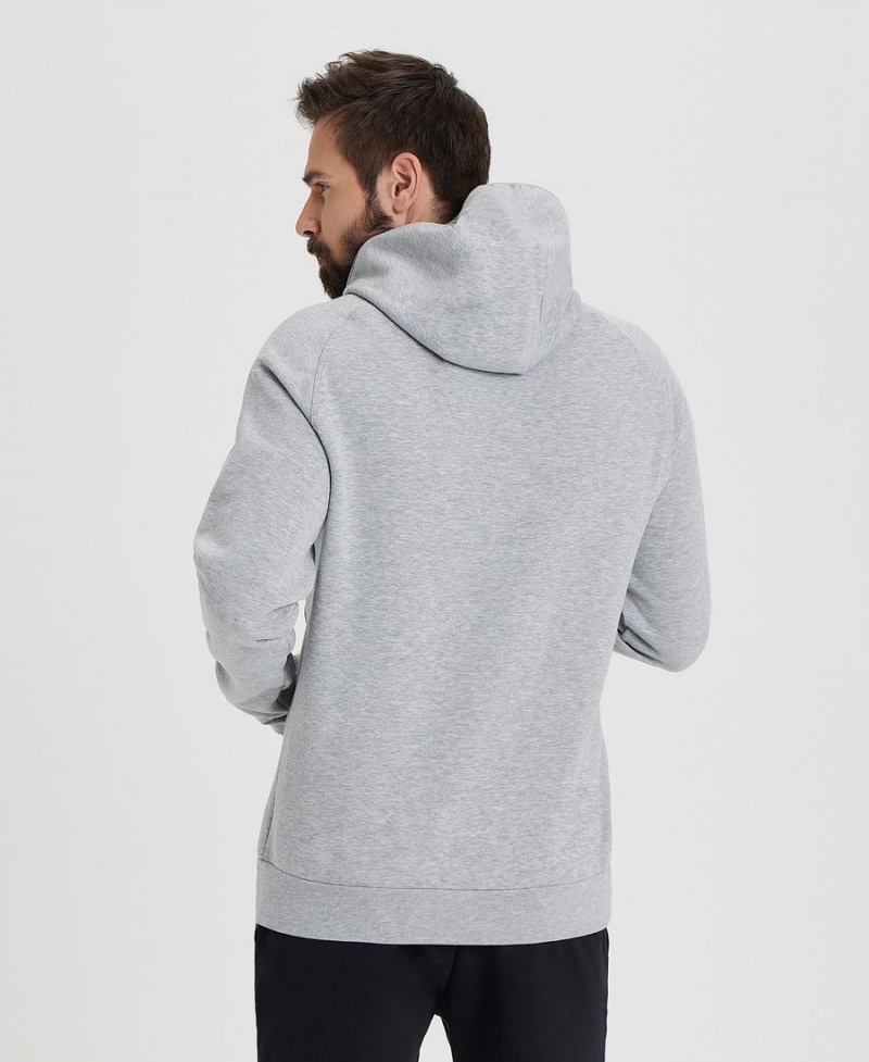 Arena Team Hooded Panel Sweatshirt Grå | VBO02M-030