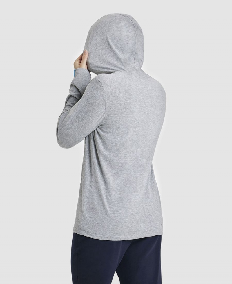 Arena Team Hooded Panel T-Shirt Grå | JCS86P-664