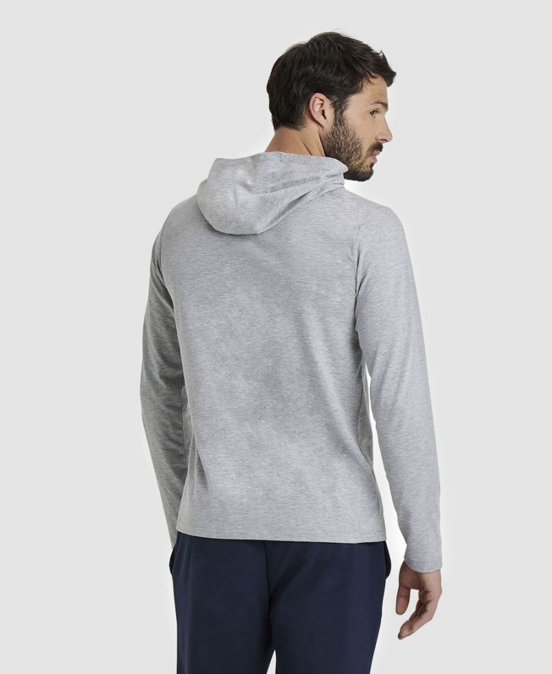 Arena Team Hooded Panel T-Shirt Grå | ZNW63M-279