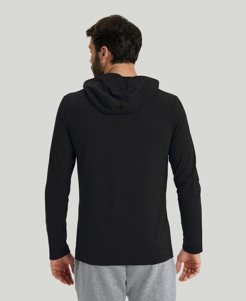 Arena Team Hooded Panel T-Shirt Svarta | LZF48Q-686