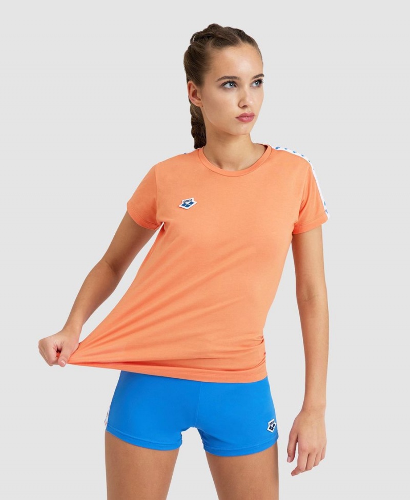 Arena Team Korta Sleeve T-Shirt Orange Vita | CMC58T-568