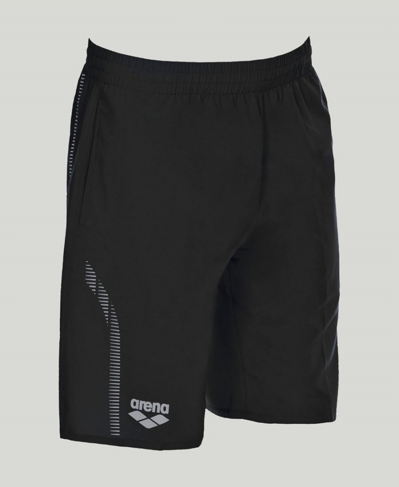 Arena Team Line Bermuda Shorts Svarta | EOD03N-281