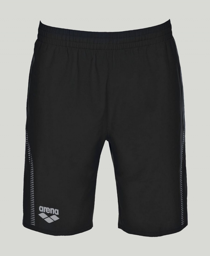 Arena Team Line Bermuda Shorts Svarta | EOD03N-281