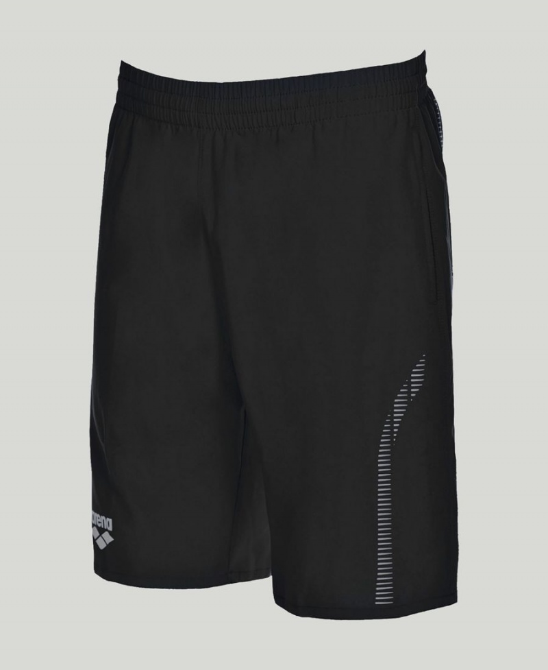 Arena Team Line Bermuda Shorts Svarta | EOD03N-281