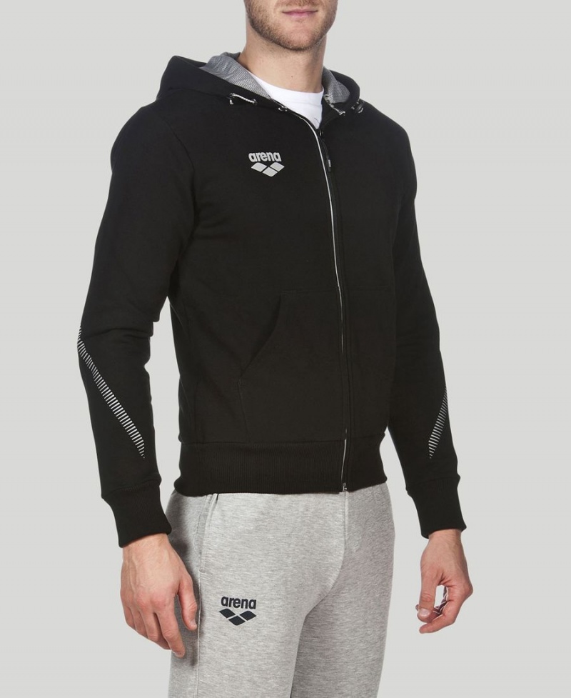 Arena Team Line Hooded Jacka Svarta | YHF54W-144