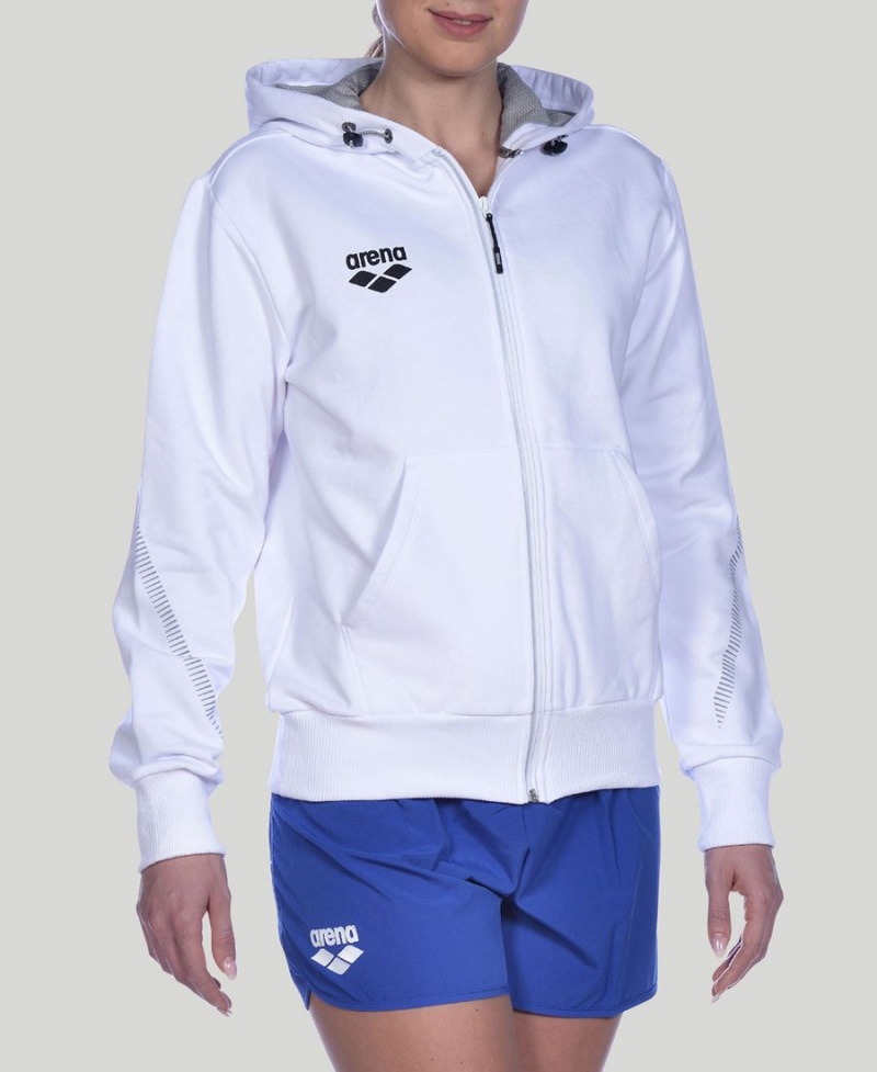 Arena Team Line Hooded Jacka Vita | OLE95N-855