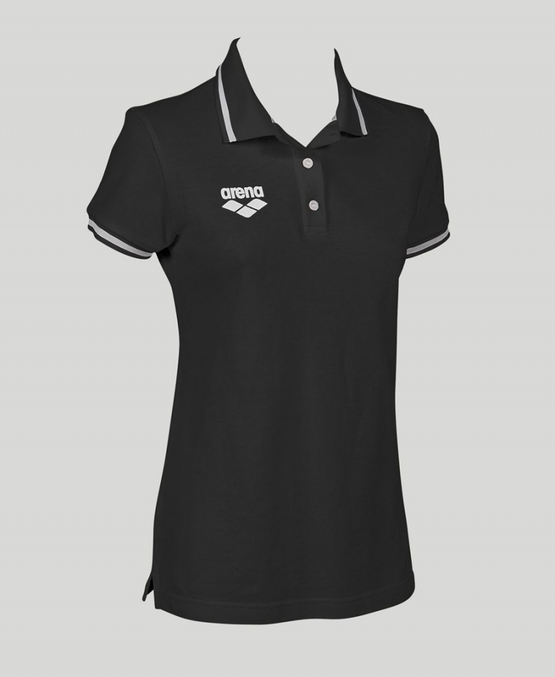 Arena Team Line Korta Sleeve Polotröja Svarta | PNH31T-359