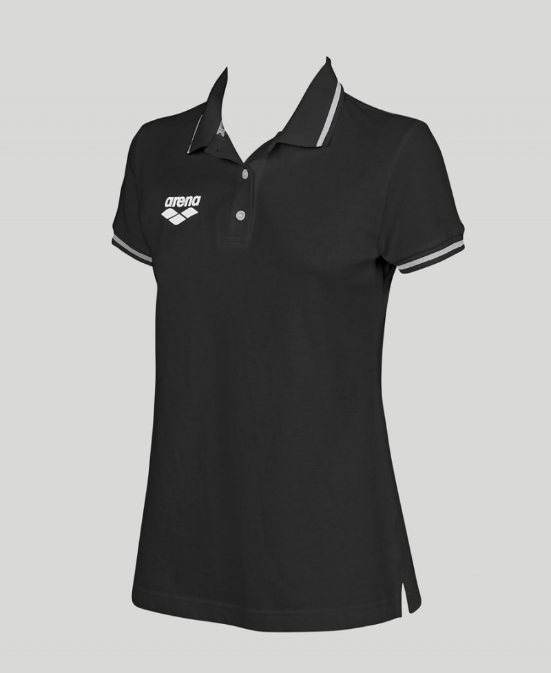 Arena Team Line Korta Sleeve Polotröja Svarta | PNH31T-359