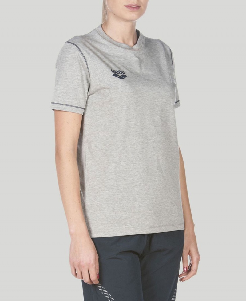 Arena Team Line Korta Sleeve T-Shirt Grå | CZN97Y-798