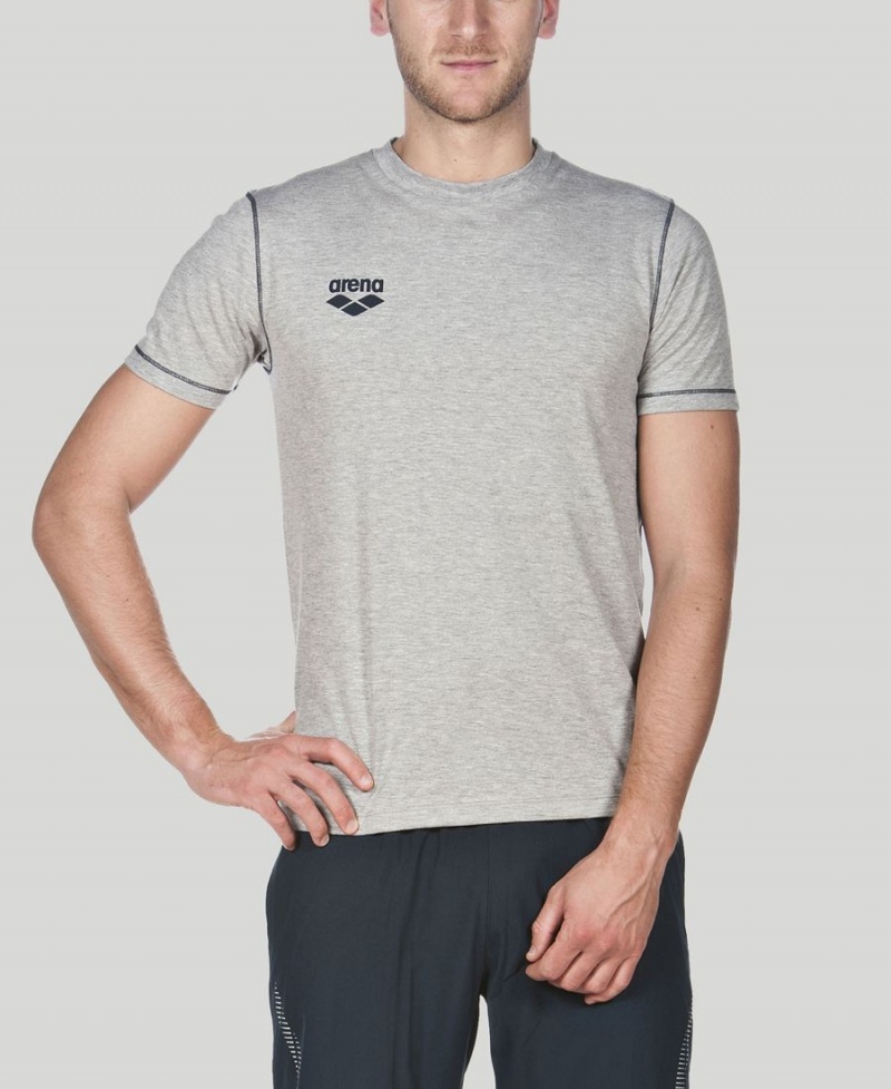 Arena Team Line Korta Sleeve T-Shirt Grå | CZN97Y-798