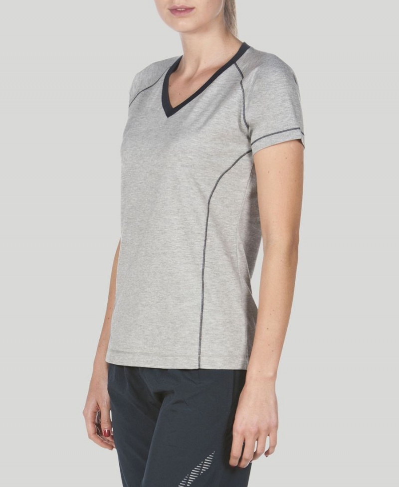 Arena Team Line Korta Sleeve T-Shirt Grå | SPQ83H-682