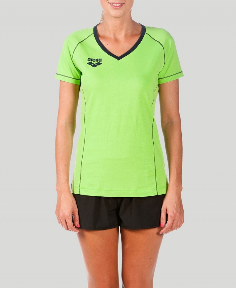 Arena Team Line Korta Sleeve T-Shirt Gröna | EPG01B-339