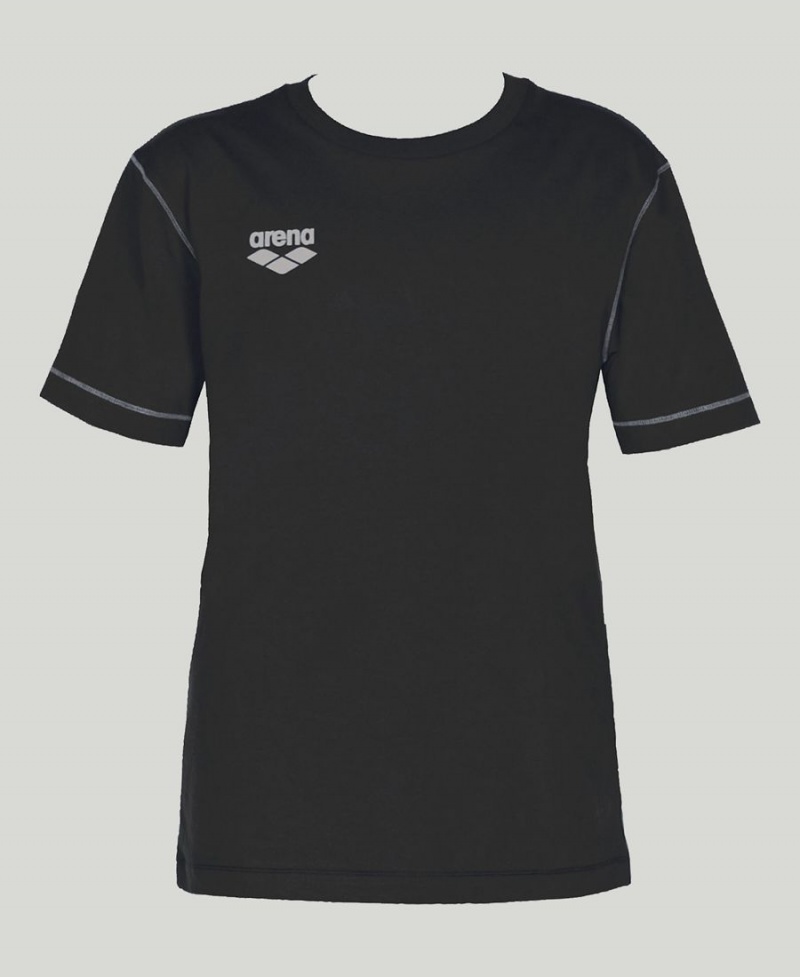 Arena Team Line Korta Sleeve T-Shirt Svarta | TNG74E-174