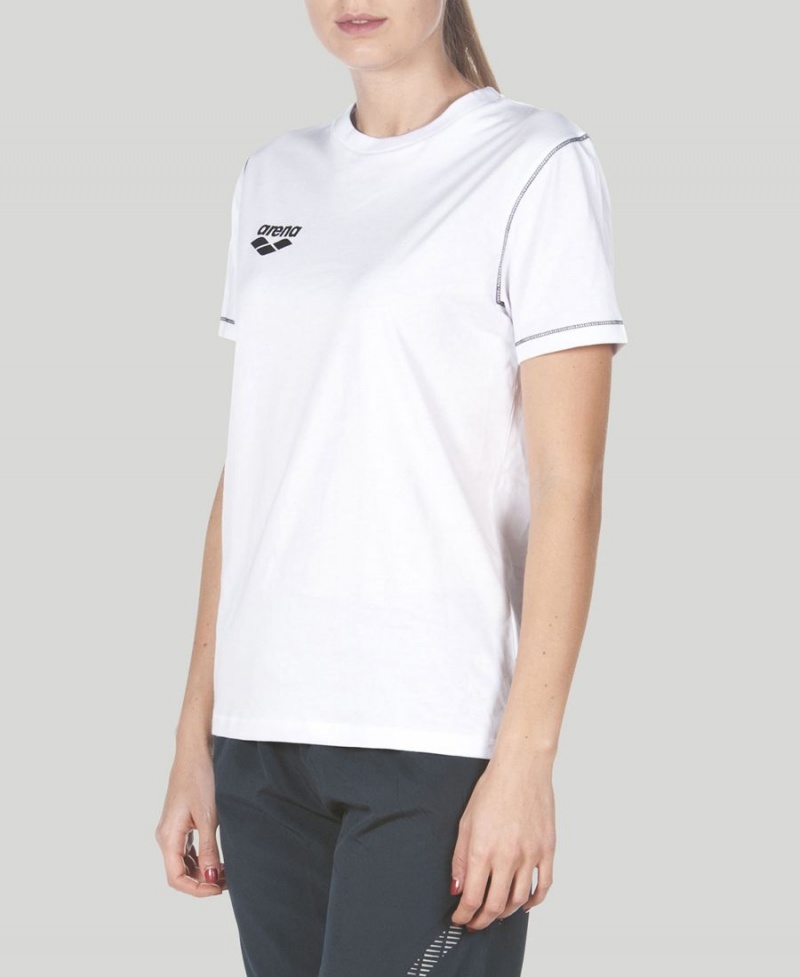 Arena Team Line Korta Sleeve T-Shirt Vita | HHY81G-026