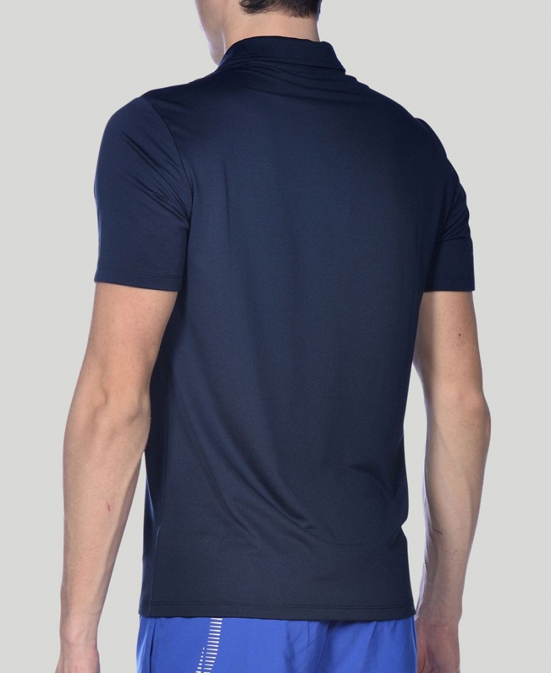 Arena Team Line Tech Korta Sleeve Polotröja Marinblå | PYM62A-135