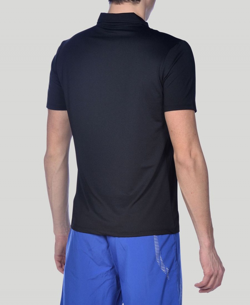 Arena Team Line Tech Korta Sleeve Polotröja Svarta | HVI88W-332