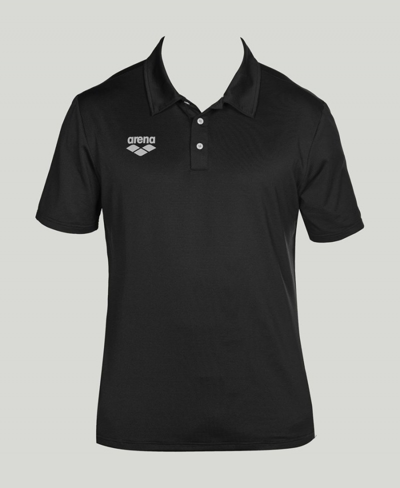 Arena Team Line Tech Korta Sleeve Polotröja Svarta | HVI88W-332