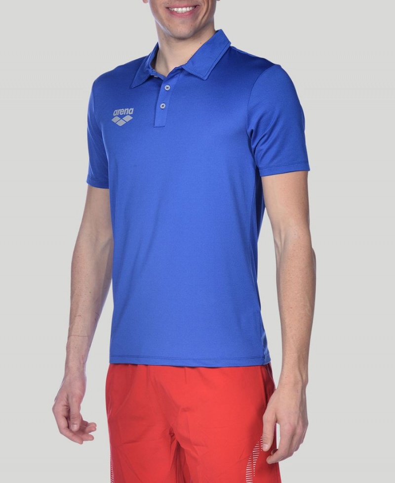 Arena Team Line Tech Korta Sleeve Polotröja Blå | UFZ39H-826