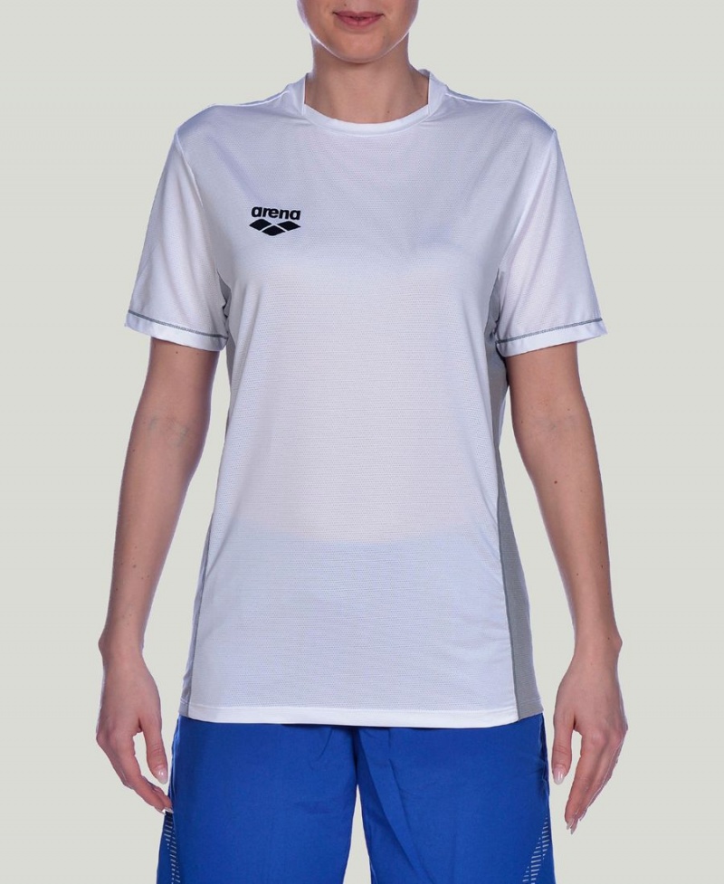 Arena Team Line Tech Korta Sleeve T-Shirt Vita | UXO72F-027