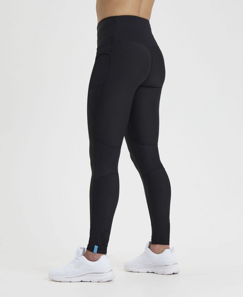 Arena Team Long Panel Leggings Svarta | QYH72N-024