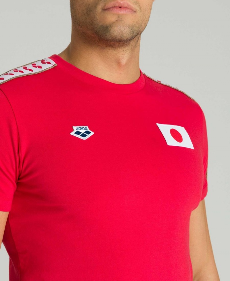 Arena Team Nations T-Shirt Röda | CVQ59A-487