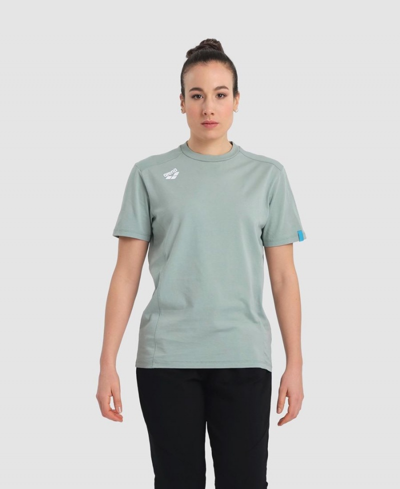 Arena Team Panel T-Shirt Gröna | PUG35W-941