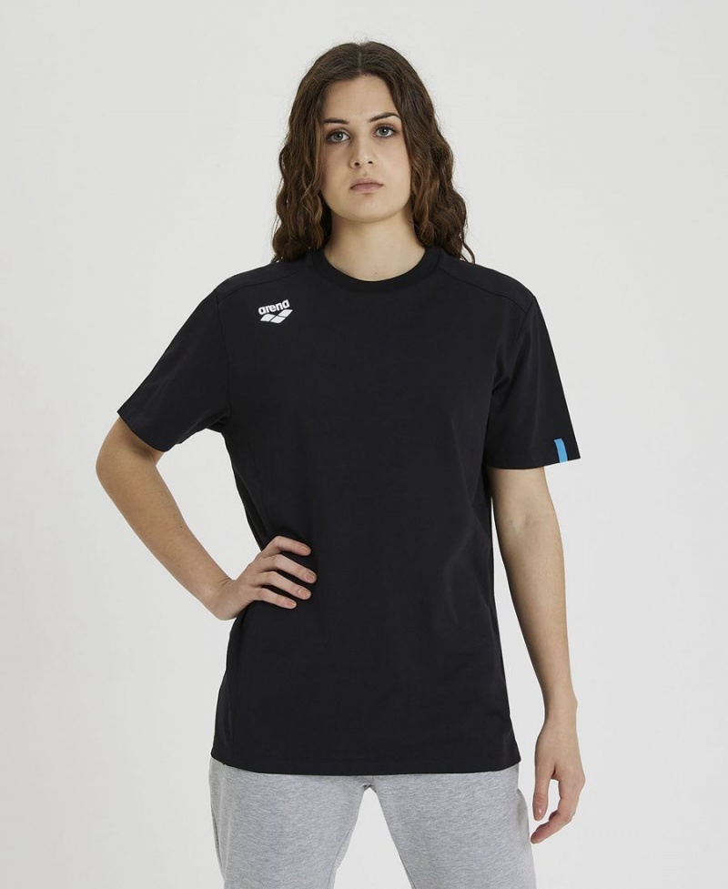 Arena Team Panel T-Shirt Svarta | NDB43O-577