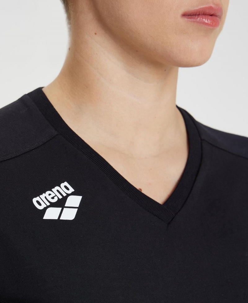 Arena Team Panel T-Shirt Svarta | QME22N-102