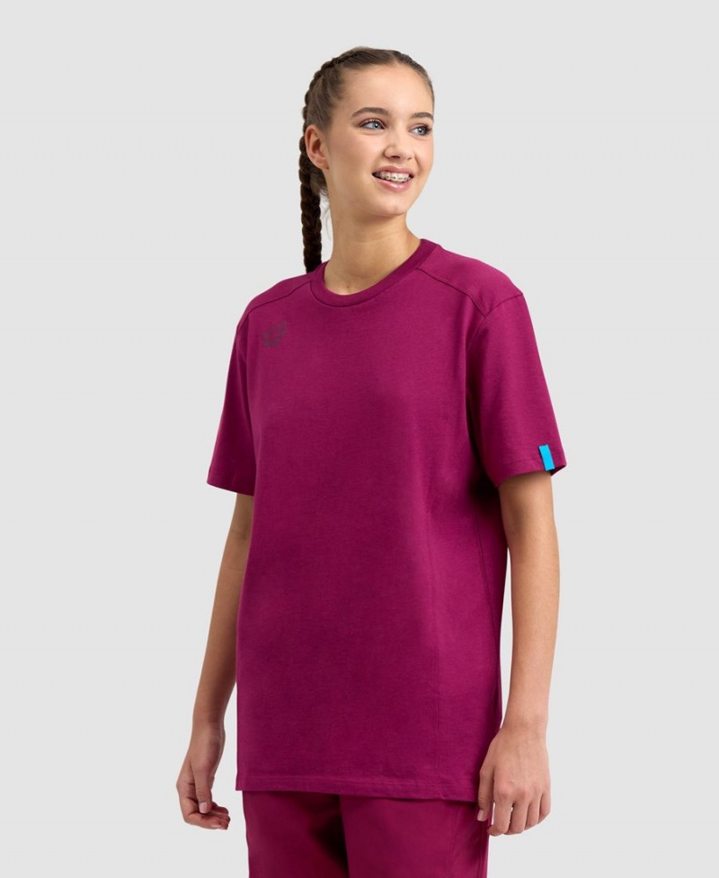 Arena Team Panel T-Shirt Vinröda | IEL04K-781