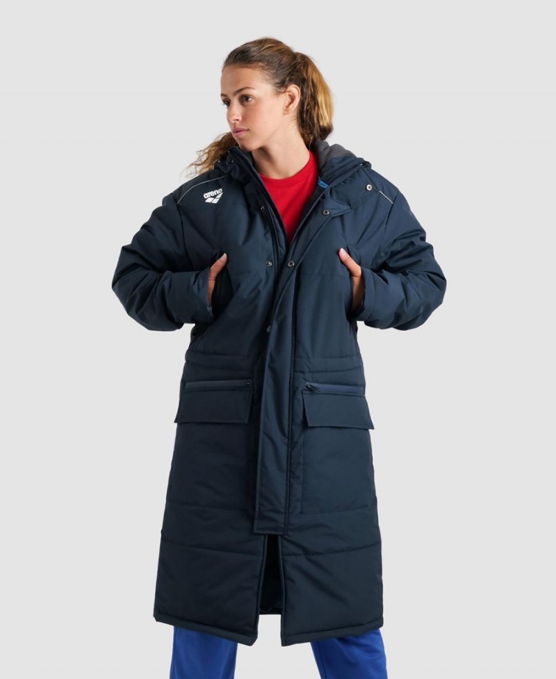 Arena Team Parka Solid Jacka Marinblå | DTD68H-603