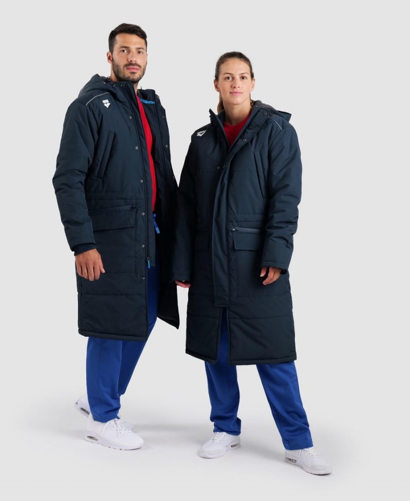 Arena Team Parka Solid Jacka Marinblå | DTD68H-603