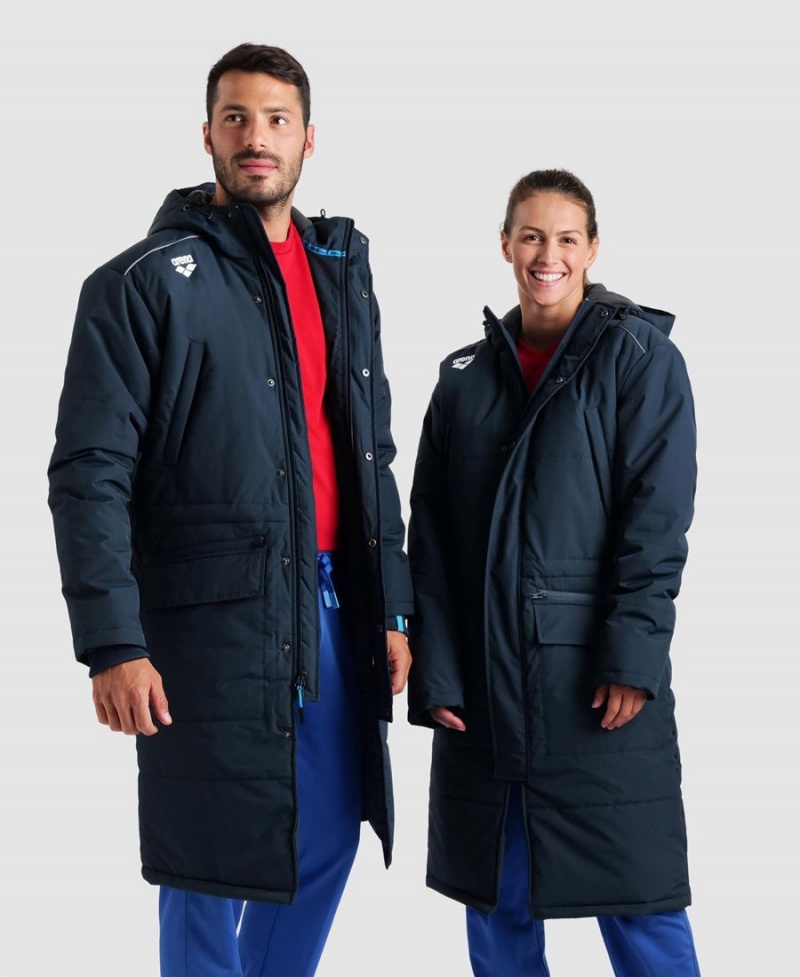 Arena Team Parka Solid Jacka Marinblå | DTD68H-603