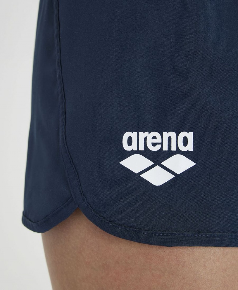 Arena Team Solid Shorts Marinblå | YTY85Q-391