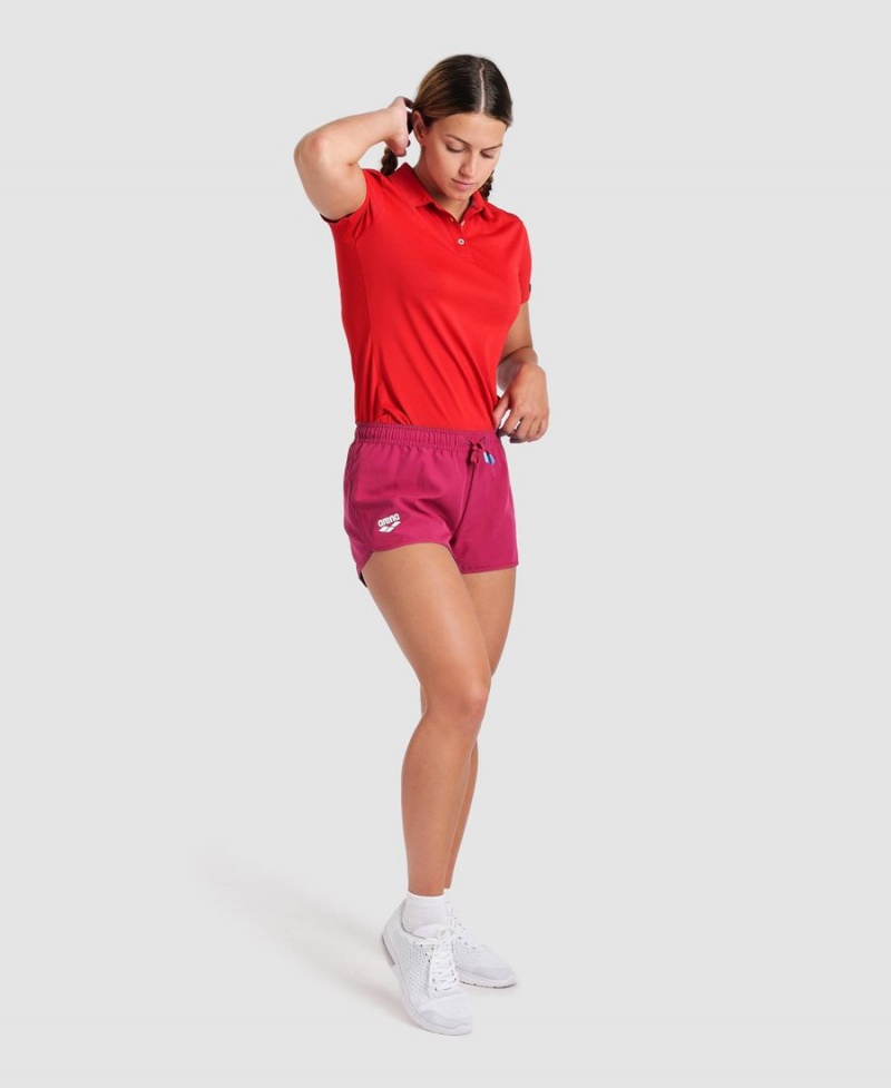 Arena Team Solid Shorts Rosa | JQO74Y-423