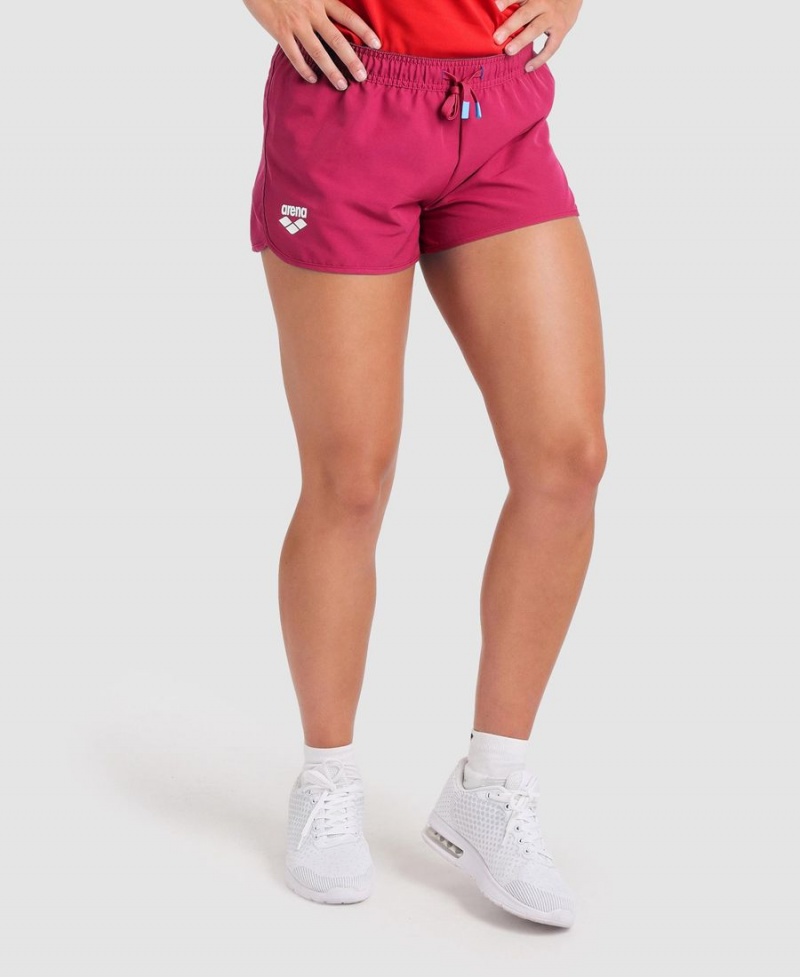 Arena Team Solid Shorts Rosa | JQO74Y-423