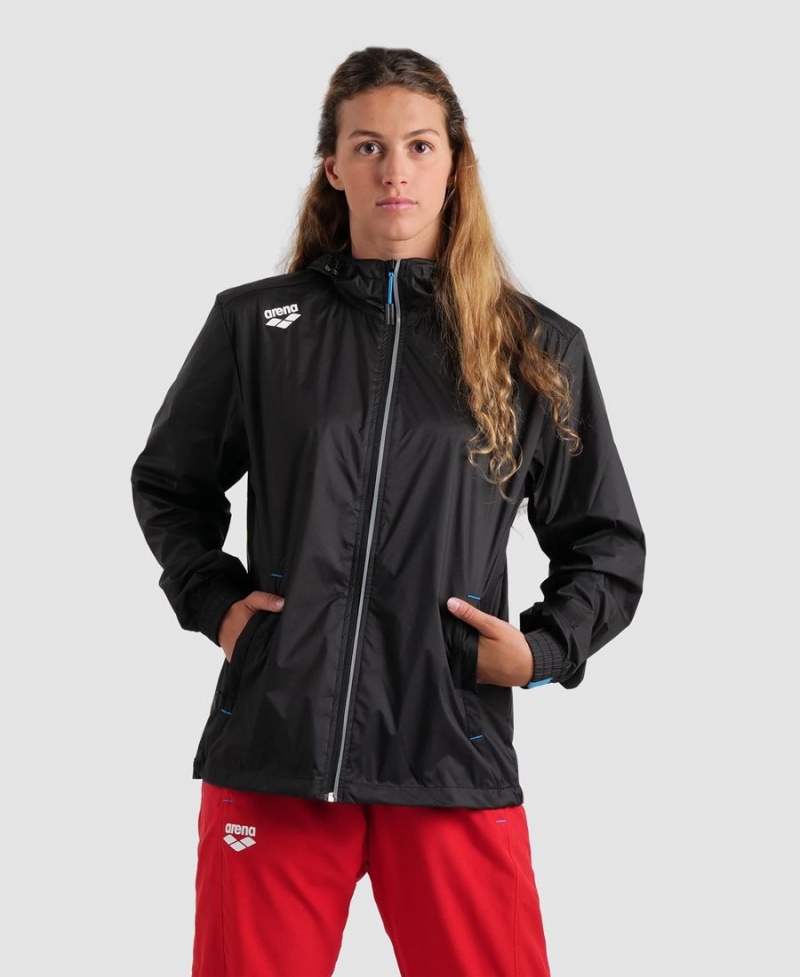 Arena Team Windbreaker Solid Jacka Svarta | JRZ23G-268