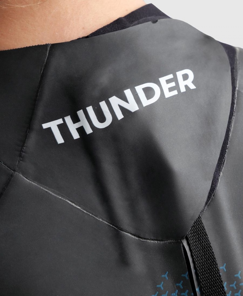 Arena Thunder Tävlingsbaddräkt Svarta Blå | DQL62M-678