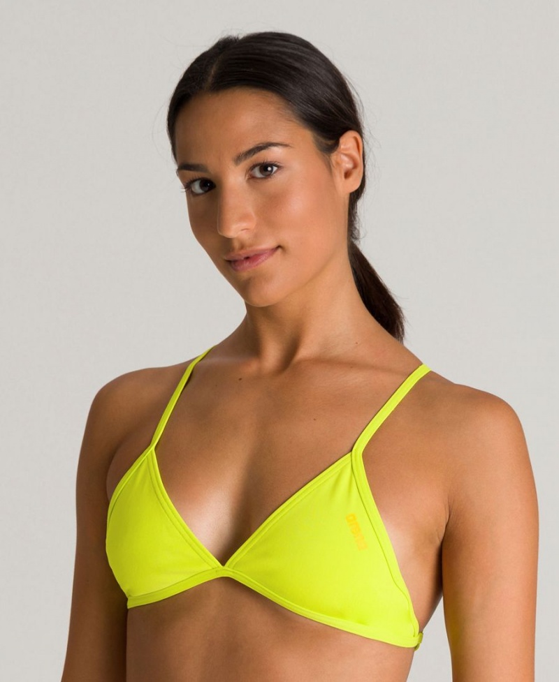 Arena Triangle Feel Bikiniöverdel Gula | PCS86D-727