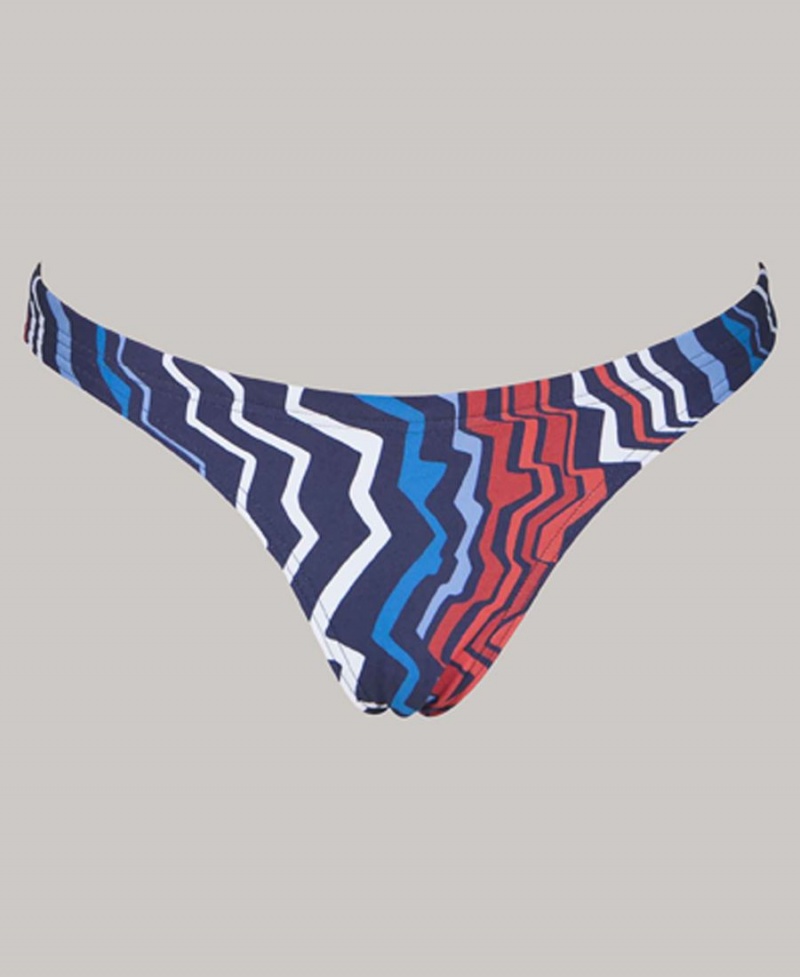 Arena Zig Zag Bikiniunderdel Marinblå Röda | NJS35X-724